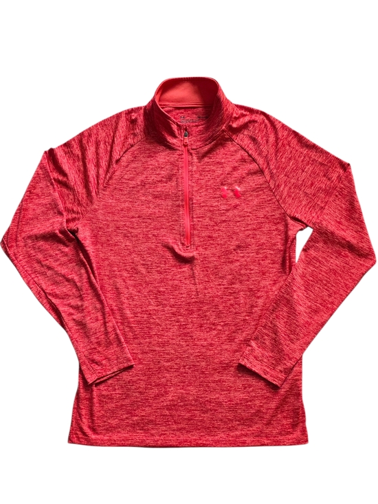 Under Armour Tops - Under Armour Small Red Space Dye Heat Gear 1/4 Zip Performance Workout Pullover